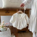 Baby Clothes Spring Autumn  Baby Pure Cotton Romper with 3D Embroidery Long Sleeve Onesie Princess Outing Crawling Suit